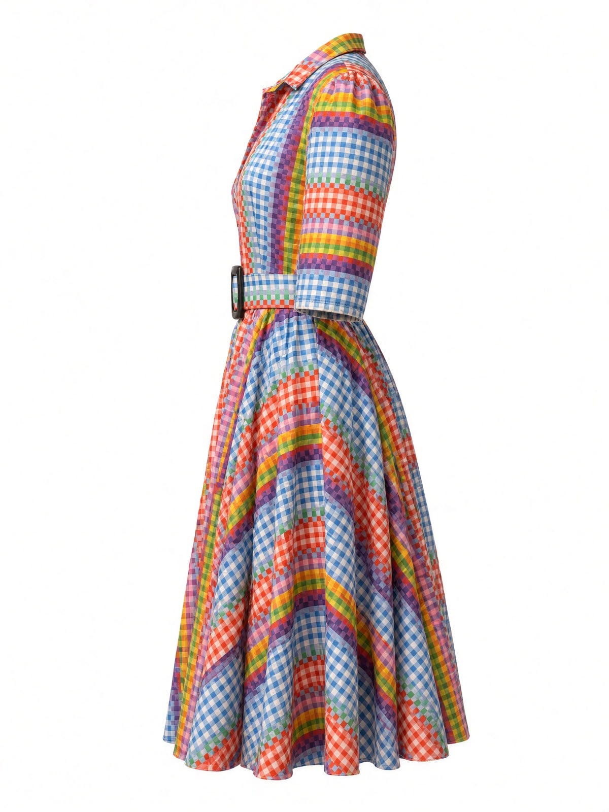 Vestido camisero Arcoíris