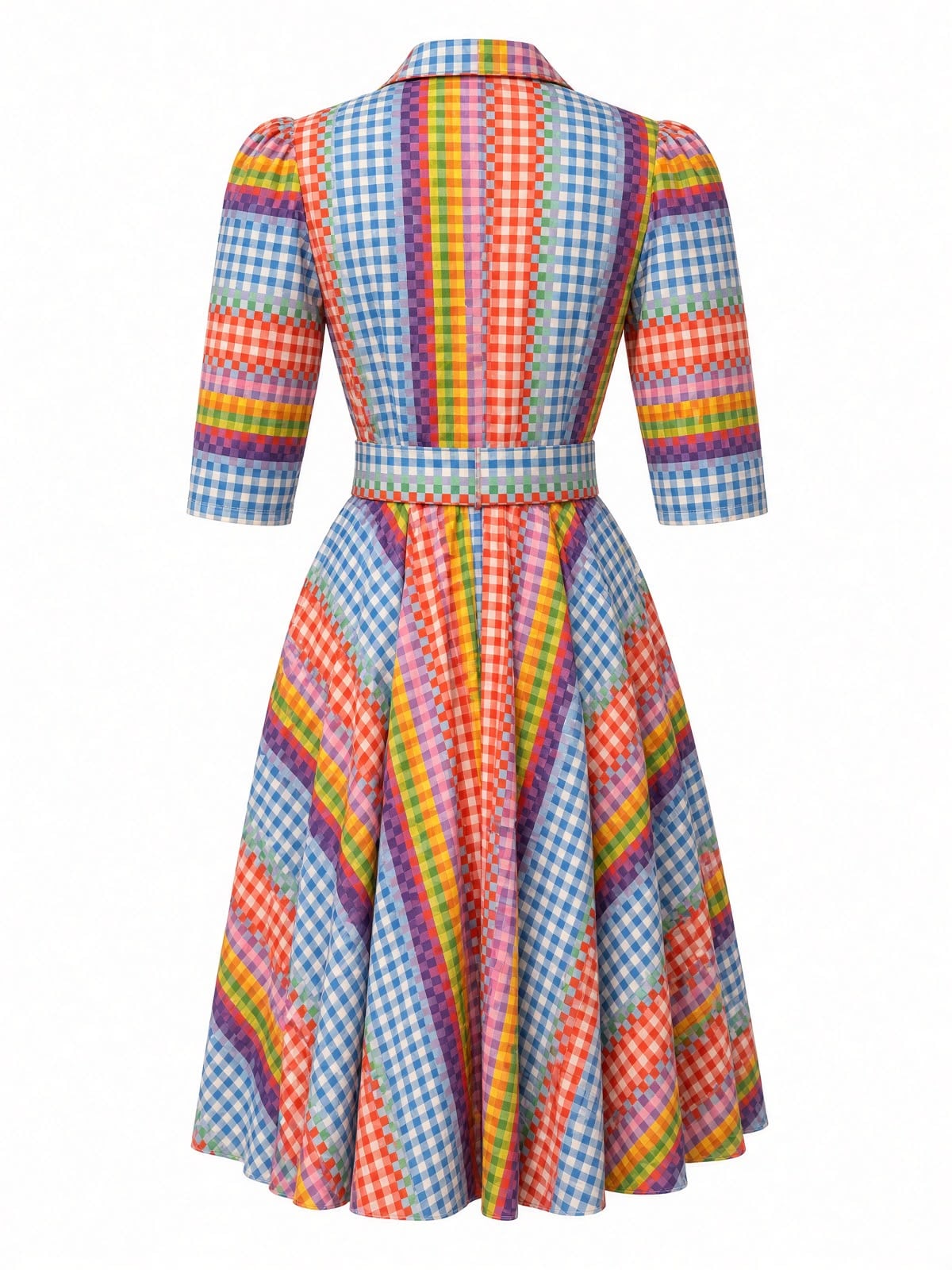 Vestido camisero Arcoíris